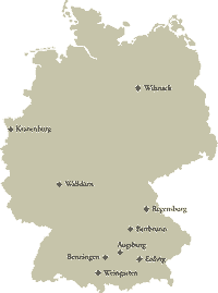Mapa: Milagre Eucarístico de Alemanha