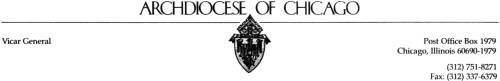 Archdiocese of Chicago
