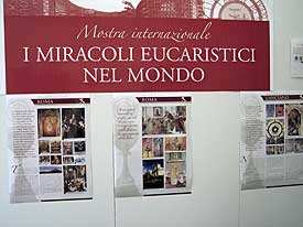 Os Milagres Eucarísticos no Mundo, O Catálogo do Vaticano Exibição Internacional