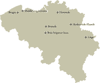 Carte: Miracles Eucharistiques de Belgique