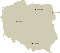 Karte: Die Eucharistischen Wunder von Polen